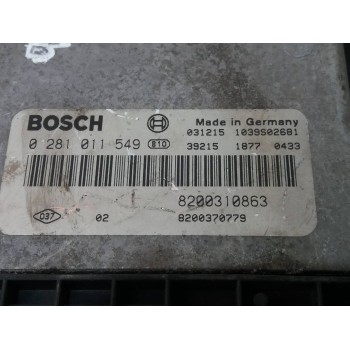 Recambio de centralita motor uce para renault megane ii berlina 5p confort expression referencia OEM IAM 0281011549 8200310863 