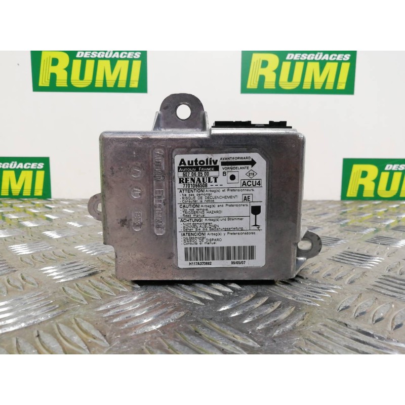 Recambio de centralita airbag para renault megane ii berlina 3p confort authentique referencia OEM IAM 7701066508 607060500 