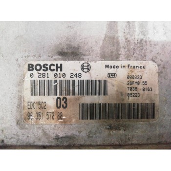 Recambio de centralita motor uce para peugeot 406 berlina (s1/s2) srdt referencia OEM IAM 0281010248 9635157080 