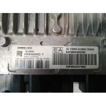 Recambio de centralita motor uce para citroën c3 hdi 92 exclusive referencia OEM IAM 9660300280 9653451880 5WS40285CT