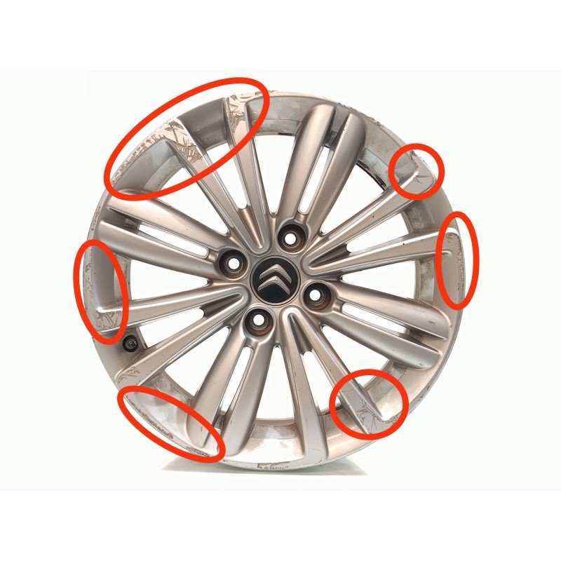 Recambio de llanta para citroën c-elysée exclusive referencia OEM IAM 9677100677  