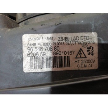 Recambio de faro derecho para peugeot 607 (s2) básico referencia OEM IAM 9654670880 89035114 