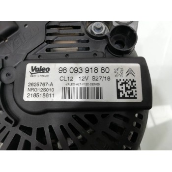 Recambio de alternador para peugeot 2008 (--.2013) gt line referencia OEM IAM 9809391880  