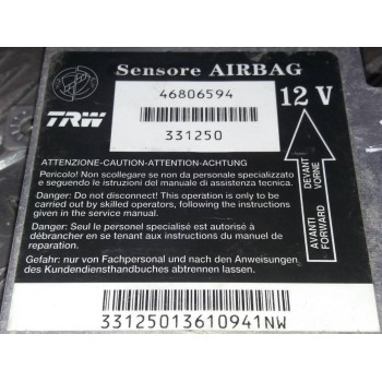 Recambio de centralita airbag para fiat punto berlina (188) 1.2 8v referencia OEM IAM 46806594 331250 