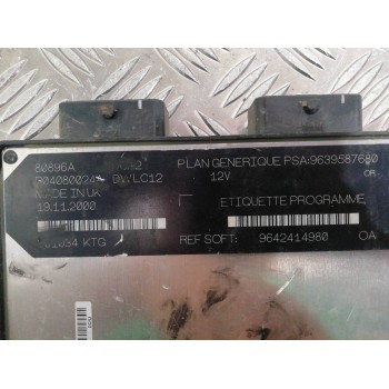 Recambio de centralita motor uce para citroën c15 rd familiale referencia OEM IAM 9639587680 9642414980 R04080024A