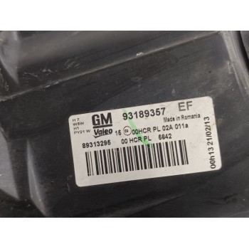 Recambio de faro izquierdo para opel corsa d cmon referencia OEM IAM 93189357  