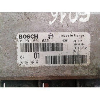 Recambio de centralita motor uce para citroën saxo 1.5 d sx referencia OEM IAM 9630059880 0281001839 