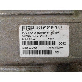 Recambio de centralita motor uce para opel combo (corsa c) familiar referencia OEM IAM 55194018YU  