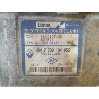 Recambio de centralita motor uce para renault kangoo (f/kc0) alize referencia OEM IAM 7700104956 7700111206 