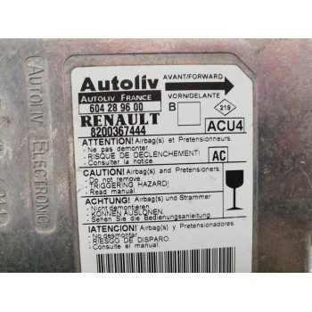 Recambio de centralita airbag para renault megane ii berlina 5p confort authentique referencia OEM IAM 8200367444 604289600 