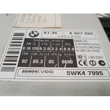 Recambio de modulo electronico para bmw serie 5 berlina (e60) 530d referencia OEM IAM 5WK47995 61356927928 