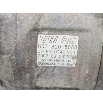Recambio de compresor aire acondicionado para seat ibiza (6l1) reference referencia OEM IAM 6Q0820808B  