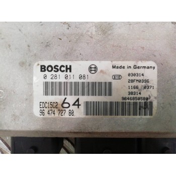 Recambio de centralita motor uce para peugeot 307 break / sw (s1) break xs referencia OEM IAM 9647472780 0281011081 