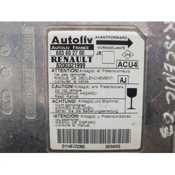 Recambio de centralita airbag para renault scenic ii authentique referencia OEM IAM 82003121999 603602700 