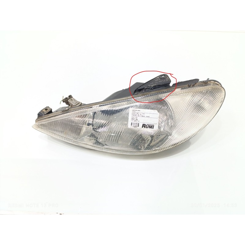 Recambio de faro izquierdo para peugeot 206 berlina x-line referencia OEM IAM 9640559580  