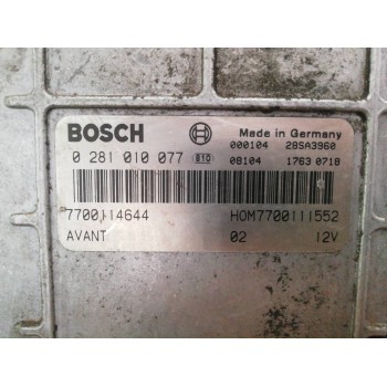 Recambio de centralita motor uce para renault scenic (ja..) 1.9 dti rt referencia OEM IAM 0281010077 7700114644 7700111552