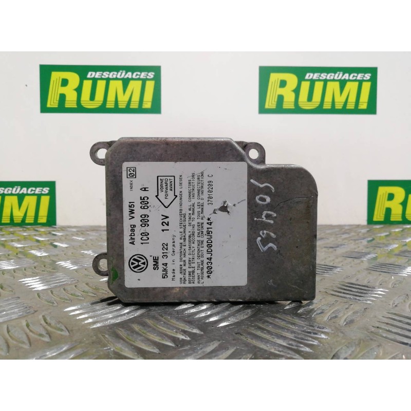 Recambio de centralita airbag para volkswagen golf iv berlina (1j1) básico referencia OEM IAM 1C0909605A 5WK43122 