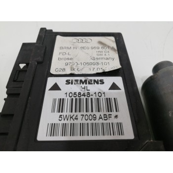 Recambio de elevalunas trasero izquierdo para audi a4 berlina (8e) 1.9 tdi (96kw) referencia OEM IAM 8E0959801A  