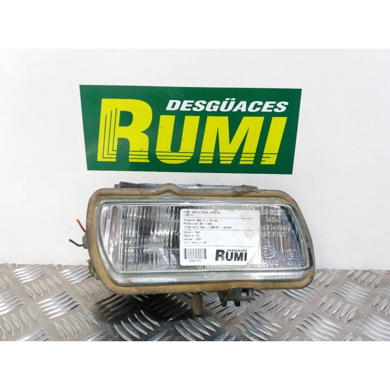 Recambio de faro antiniebla derecho para peugeot 605 sli referencia OEM IAM   