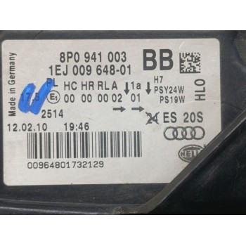 Recambio de faro izquierdo para audi a3 (8p) 1.6 tdi ambiente referencia OEM IAM 8P0941003  