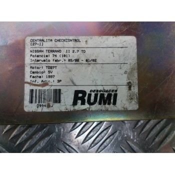 Recambio de centralita check control para nissan terrano/terrano.ii (r20) s (3-ptas.) referencia OEM IAM 237100F003 4079013573 