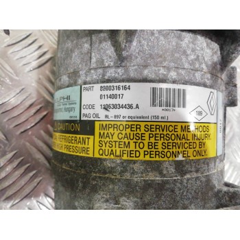 Recambio de compresor aire acondicionado para renault megane ii berlina 5p authentique referencia OEM IAM 8200316164 01140017 11