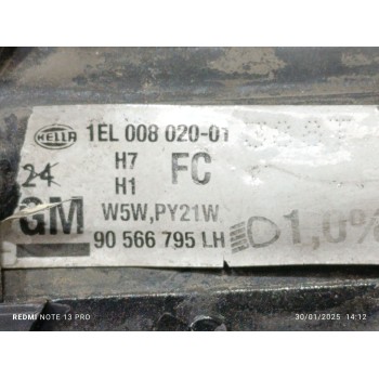 Recambio de faro izquierdo para opel omega b básico caravan referencia OEM IAM 90566795  