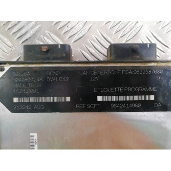 Recambio de centralita motor uce para citroën c15 rd familiale referencia OEM IAM 9639587680 9642414980 R04080024E