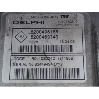 Recambio de centralita motor uce para renault scenic ii emotion referencia OEM IAM 8200469340 8200498188, R0410B024D 