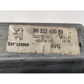 Recambio de motor elevalunas delantero izquierdo para peugeot 607 (s1) pack referencia OEM IAM 9632243080 102278101 A02278