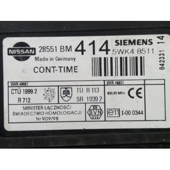 Recambio de modulo electronico para nissan almera (n16/e) line up referencia OEM IAM 28551BM414 5WK48511 5WK48887