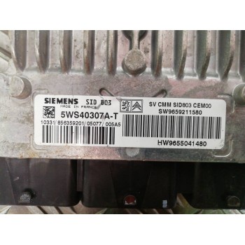 Recambio de centralita motor uce para citroën c5 berlina exclusive referencia OEM IAM 9659211580 5WS40307AT 9655041480