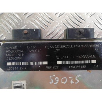 Recambio de centralita motor uce para citroën c15 rd familiale referencia OEM IAM 9650360180 9650359580 R04080024E