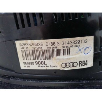 Recambio de cuadro instrumentos para audi a4 berlina (8e) 2.0 fsi referencia OEM IAM 8E090900L 0263626036 