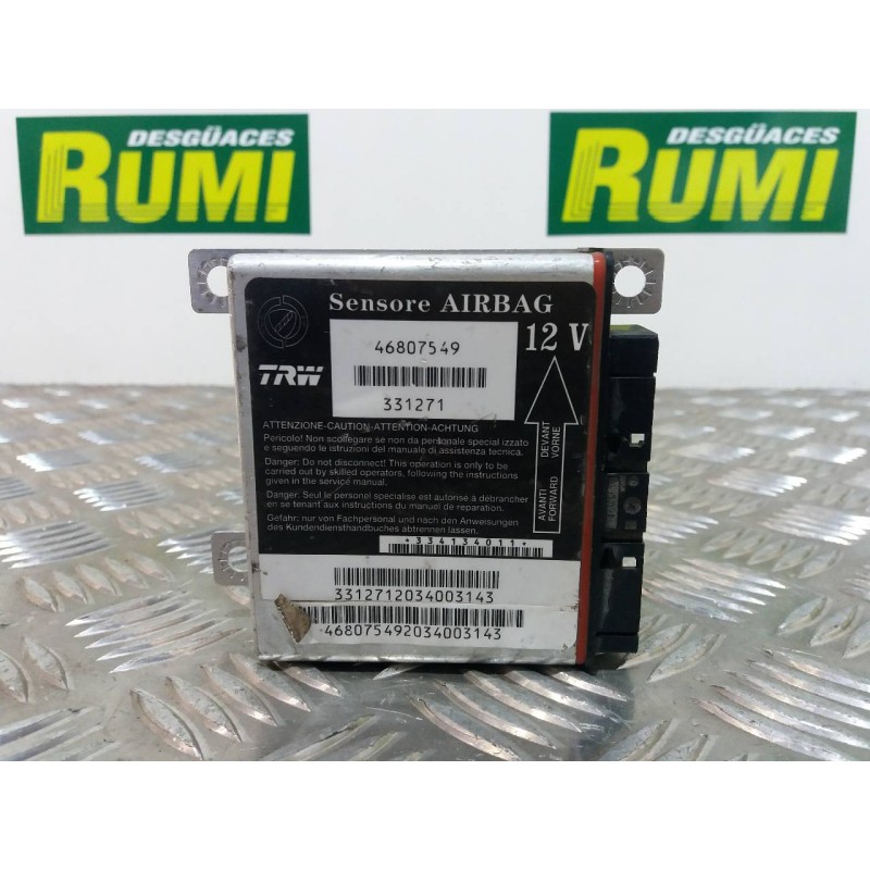 Recambio de centralita airbag para fiat panda (169) 1.2 8v dynamic referencia OEM IAM 46807549 331271, 334134011 