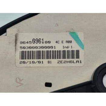 Recambio de cuadro instrumentos para peugeot 206 berlina e-music referencia OEM IAM 9645096180  