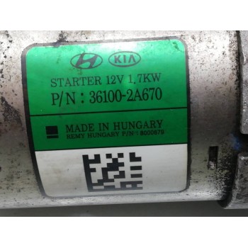 Recambio de motor arranque para kia cee´d concept referencia OEM IAM 361002A670  