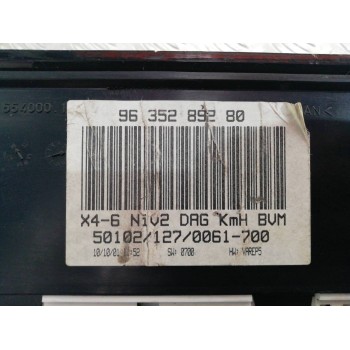 Recambio de cuadro instrumentos para citroën c5 berlina 2.0 hdi magic referencia OEM IAM 9635389280 501021270061 