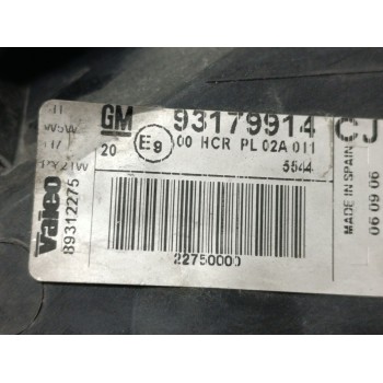 Recambio de faro izquierdo para opel vectra c berlina cosmo referencia OEM IAM 93179914  