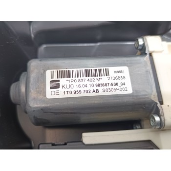 Recambio de elevalunas delantero derecho para seat leon (1p1) reference referencia OEM IAM 1P0867436  
