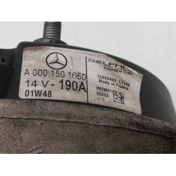 Recambio de alternador para ssangyong musso 2.9 tdi lux referencia OEM IAM A0001501650  