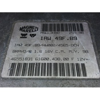 Recambio de centralita motor uce para fiat bravo (182) 16v 100 sport referencia OEM IAM 46551831 IAW49FB9 