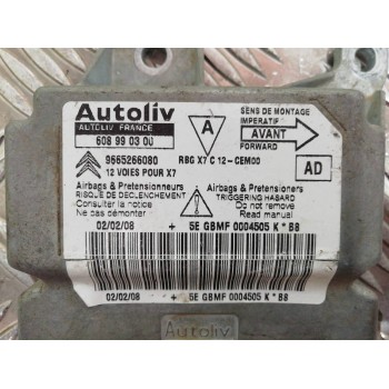 Recambio de centralita airbag para citroën c5 berlina business referencia OEM IAM 9665266080 608990300 