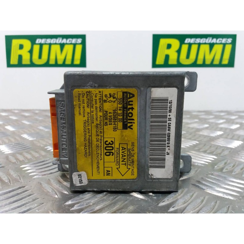 Recambio de centralita airbag para peugeot 306 berlina 3/5 puertas (s1) tariffa referencia OEM IAM 550741000 9636894180 