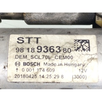 Recambio de motor arranque para citroën jumper grossraumkasten 33 l2h2 bluehdi 130 referencia OEM IAM 9818936380  