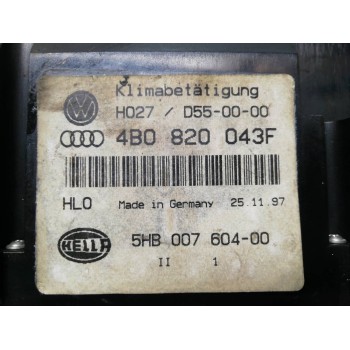 Recambio de mando climatizador para audi a6 berlina (4b2) 2.5 tdi referencia OEM IAM 4B0820043F 5HB00760400 