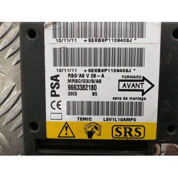 Recambio de centralita airbag para citroën c3 1.4 hdi exclusive referencia OEM IAM 9663382180  