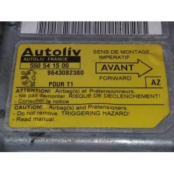 Recambio de centralita airbag para peugeot 206 berlina look referencia OEM IAM 9643082380 550541500 