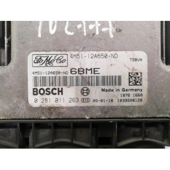 Recambio de centralita motor uce para ford focus berlina (cap) ambiente (d) referencia OEM IAM 4M5112A650ND 0281011263 