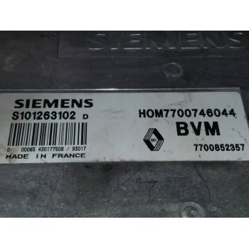 Recambio de centralita motor uce para renault 21 berlina (b/l48) tl referencia OEM IAM S101263102D 7700746044, 7700852357 